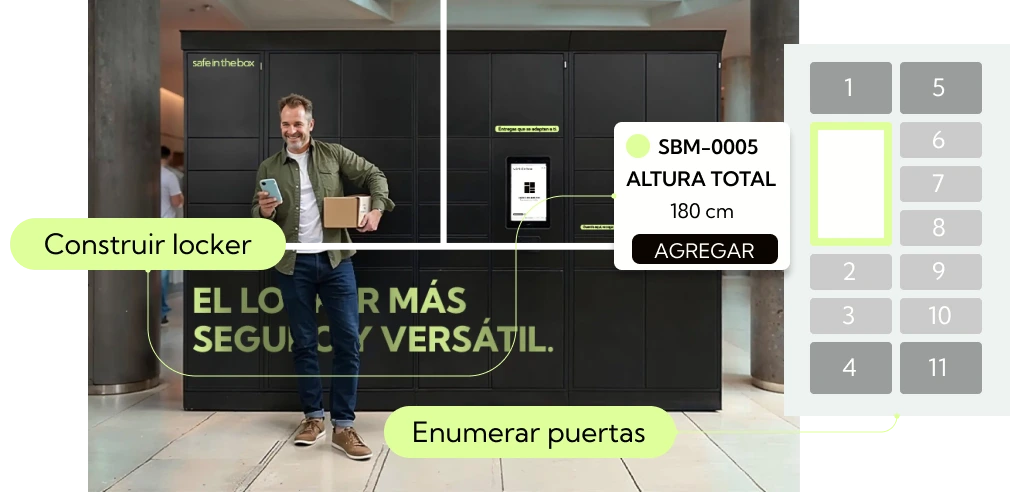 Diseña tu red de lockers a la medida